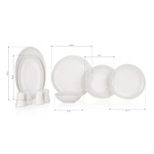 Schafer Ella Yemek Takımı 56 Parça-Beyaz - 8