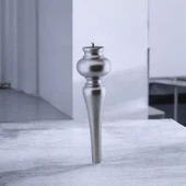 Damla Plastik 4 Adet Sehpa Ayağı 42 cm Gümüş Orta Sehpası Ayak Zigon Sehpa Mobilya Ayakları Gri - 5