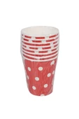Kına Atölyesi Doğum Günü Parti Puantiyeli Karton Bardak 8 Adet - 1