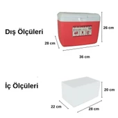 Freeze Peak Sunset Glide 14 QT Buzluk 13 Litre - Kırmızı - 3
