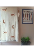 Plaj Havlusu ,Banyo Havlusu ,Peştamal ,Koltuk örtüsü Baby Leopar Desen Baskılı - 2