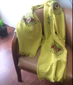 Plaj Havlusu ,Banyo Havlusu ,Peştamal ,Koltuk örtüsü Nazar Göz Baskılı - 5