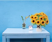 Nettenevime Yapay Çiçek Sunflower Ay Çiçeği Büyük Demet 12 Dallı 50cm thumbnail 6