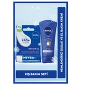 nivea 75 ml yoğun nemlendirici el kremi+ nivea orıgınal dudak bakım kremi hediyeli - 1
