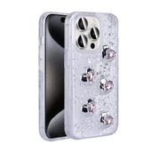 Apple iPhone 15 Pro Max Kılıf Airbagli Simli Arka Yüzey  Işıltı Silikon Kapak - 2
