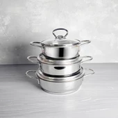 GÜLSAN İnox Sığ Sahan Set - 1