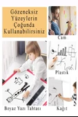 Mavi Yazı Tahta Kalemi 3 Adet Kartuşlu Değişebilen Kolay Silinebilir Beyaz Yazı Tahta Kalemi Doldurulabilir - 3