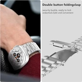 Samsung Galaxy Watch 7 Ultra 47mm Kordon Klipsli Metal Kordon 04 +Kısaltma Aparatı - 9