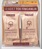 Kurukahveci Mehmet Efendi Tek Fincanlık 6 gr 12'li Paket 4 Adet Türk Kahvesi - 4