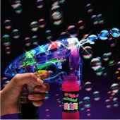 2 ADET VIP RENKLİ IŞIKLI KÖPÜK TABANCASI BUBBLES GUN BALONCUK TABANCASI +4 ADET YEDEK KÖPÜK SOLÜSYON - 4
