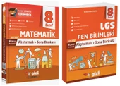 Gizli 2025 8. Sınıf Lgs Matematik + Fen Bilimleri Alıştırmalı Soru Bankası Seti 2 Kitap - 1