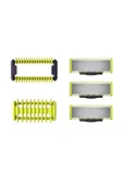 PHİLİPS Qp2724/20 5'İ1 Arada Tarak Oneblade Yüz Ve Vücut Şekilendirici Qp630/51 3'Lü Yedek Bıçak Avantaj Set - 3