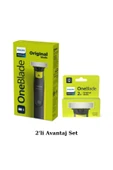 PHİLİPS Qp2724/20 5'İ1 Arada Tarak Oneblade Yüz Ve Vücut Şekilendirici Qp220 3'Lü Yedek Bıçak Avantaj Set - 1
