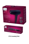PHİLİPS Bhd510/10 2300W Saç Kurutma Makinesi - Bhs732/00 Argan Yağlı, Uv Korumalı Saç Düzleştirici 2'Li Set - 1