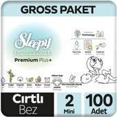 Sleepy Bio Natural Premium Plus Gross Paket Bebek Bezi 2 Numara Mini 100 Adet thumbnail 1