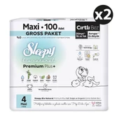 Sleepy Bio Natural Premium Plus Gross Paket Bebek Bezi 4 Numara Maxi 200 Adet thumbnail 2