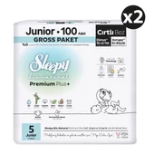 Sleepy Bio Natural Premium Plus Gross Paket Bebek Bezi 5 Numara Junior 200 Adet - 2