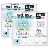 Sleepy Bio Natural Premium Plus Gross Paket Bebek Bezi 4 Numara Maxi 200 Adet thumbnail 3