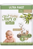Baby Turco Bebek Bezi Doğadan Beden:4 (8-14kg) Maxi 768 Adet Ultra Ekstra Pk - 2