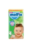 Molfix Bebek Bezi 4+ Beden Maxi Plus Dev Ekonomik Paket 52 Adet - 1