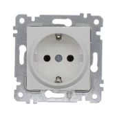 MUTLUSAN RİTA BEYAZ TOPRAKLI PRİZ BEYAZ - 4'LÜ PAKET - 1