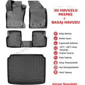Rizline Tesla Model Y 5 Koltuk 2019 Sonrası 3D Araca Özel Paspas ve Bagaj Havuzu Bmy - 1