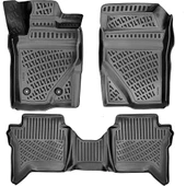 Ford Ranger 2023 Sonrası 3D Araca Özel Havuzlu Paspas Bmy thumbnail 1