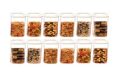 Moonstar 12 Li Süper Set Saklama Kabı Erzak Kabı Seti 1100 ML-MAX-521 - 1