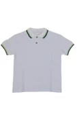 Kolej Polo Yaka Tişört Beyaz BGL-ST03880 - 2