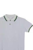 Kolej Polo Yaka Tişört Beyaz BGL-ST03880 - 3