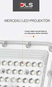 200W Projektör DLS Park Bahçe Site Çevre  Bina Tabela Dış Mekan Led Lamba - 3