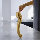 Nehir Plastik Sehpa Ayağı 40 cm Gold Renk Orta Ayak Zigon Sehpa Mobilya Masa Ayakları Altın 1 Adet - 8