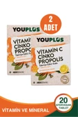 Youplus Vitamin C Çinko Propolis 20 Efervesan Tablet 2 Adet - 1