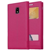 Samsung Galaxy J3 Pro Uyumlu Pencereli Kapaklı Magnum Kılıf thumbnail 4