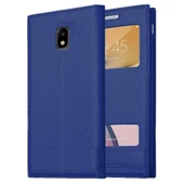 Samsung Galaxy J3 Pro Uyumlu Pencereli Kapaklı Magnum Kılıf thumbnail 8