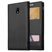 Samsung Galaxy J3 Pro Uyumlu Pencereli Kapaklı Magnum Kılıf thumbnail 1