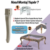 Nehir Plastik Sehpa Ayağı 40 cm Krem Kahverengi Renk Orta Ayak Zigon Sehpa Mobilya Masa Ayakları thumbnail 5
