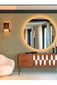 Led Işıklı - Gün Işığı Rengi - Modern Dekoratif Duvar Aynası - 4