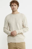 Basic Sıfır Yaka Triko Kazak - Taş - 4
