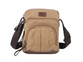 Bagacar 5067 Kanvas Çapraz Omuz Postacı Çantası Bej - 3