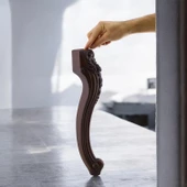 Nehir Plastik Sehpa Ayağı 40 cm Ahşap Desenli Orta Ayak Zigon Sehpa Mobilya Masa Ayakları Kahverengi thumbnail 8