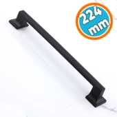 Siyah Kulp Metal Mobilya Çekmece Dolabı Mutfak Dolap Kulpları Kapak Kulbu Kulpu 224 mm-22.4 cm - 1