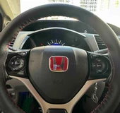 Honda Civic İes Makyajlı FD6 FB7 Fc5 Uyumlu 2006-2012/ 2012-2016 Kırmızı Direksiyon Logosu - 6