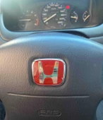Honda Civic İes Makyajlı FD6 FB7 Fc5 Uyumlu 2006-2012/ 2012-2016 Kırmızı Direksiyon Logosu - 2