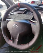 Citroen C3 2012 Araca Özel Direksiyon Kılıfı (Noktalı Karbon Yüzüklü) thumbnail 2