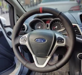 Ford Fiesta 2009-2015 Araca Özel Direksiyon Kılıfı (Noktalı Düz Yüzüklü ) thumbnail 3