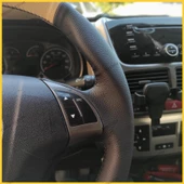 Fiat Linea Tuşlu Araca Özel Direksiyon Kılıfı (Mat Krem) thumbnail 5