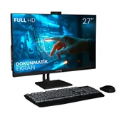 Turbox TAx1346 i7 4770 16GB Ram 512GB SSD 27 inç Full HD Dokunmatik BT Webcam WiFi All in One PC - 1