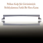 Mobilya Mutfak Dolabı Çekmece Dolap Kapak Kulpu Düz Metal Kulpları Kulbu Kulpu 224 Mm Krom thumbnail 3