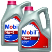 Mobil 10W-40 Yarı Sentetik Motor Yağı 2 x 4 L (Toplam 8 Litre) - ÜT: 2025 - 1